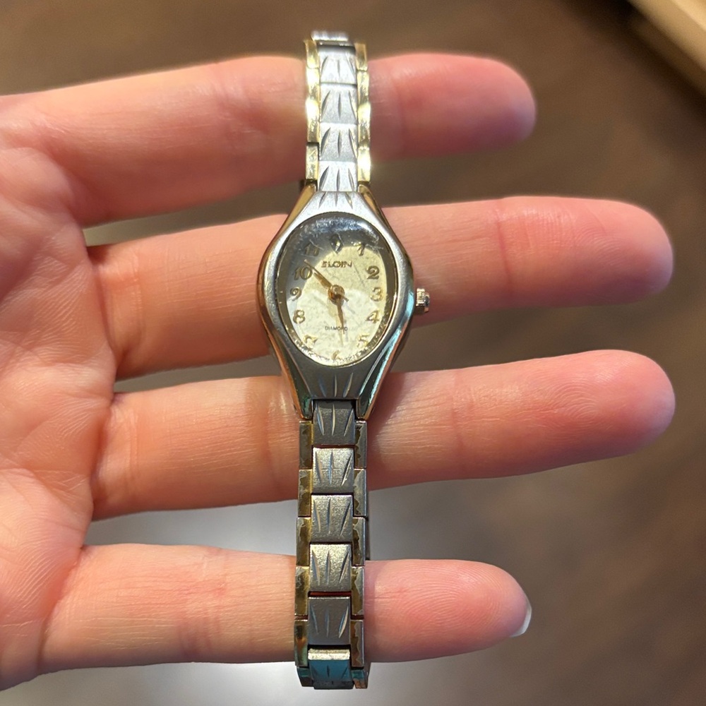 Vintage Silver and Gold Watch
